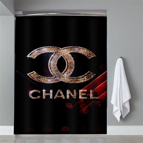 chanel shower curtain cheap|Chanel shower curtain amazon.